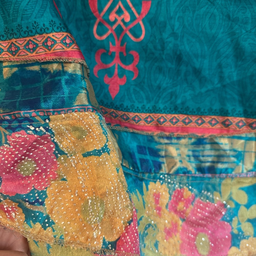 Vibrant Floral Patterned Fabric
